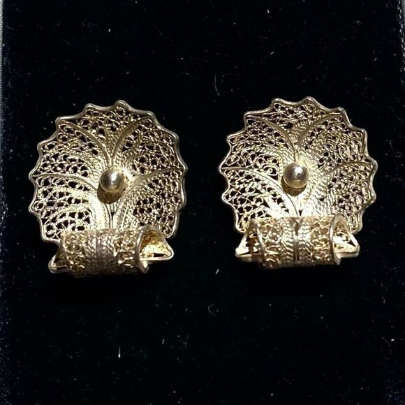 ACS# Silver Sea Coral Earrings - Picture 5 of 7